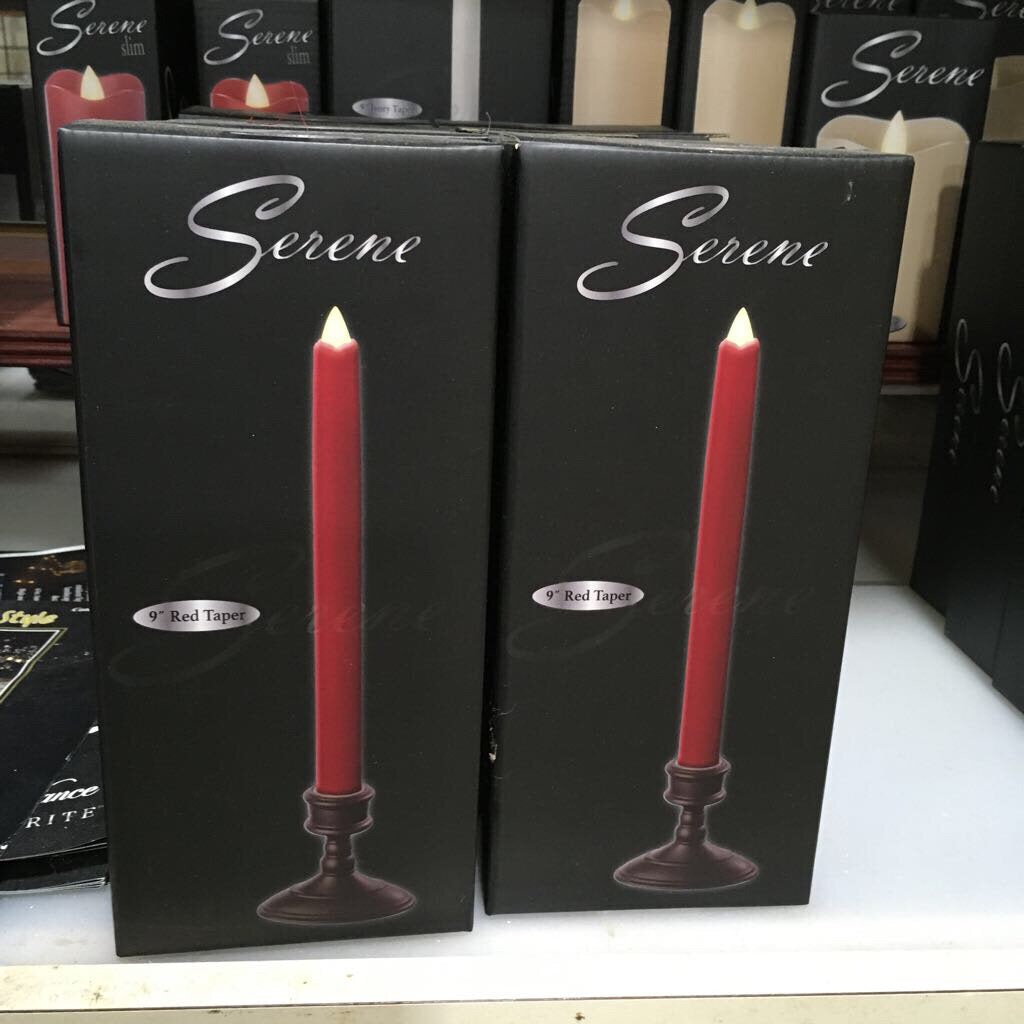 SER-9R Serene 1"x9" Red Taper