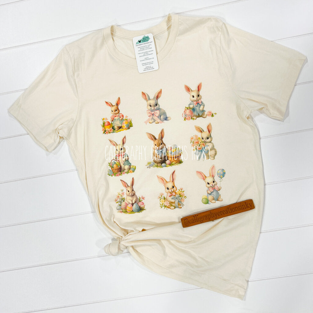 Vintage Easter Bunnies (S-2XL)