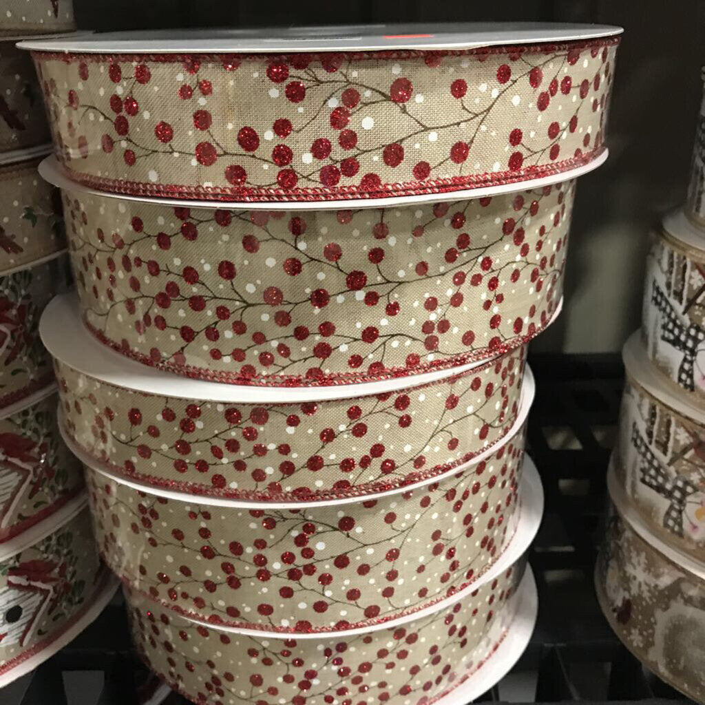 871-09-232 RED GLT BERRY BRANCHES 9