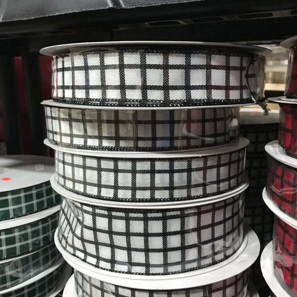 871-09-225 WHT-BLK TRELLIS 9