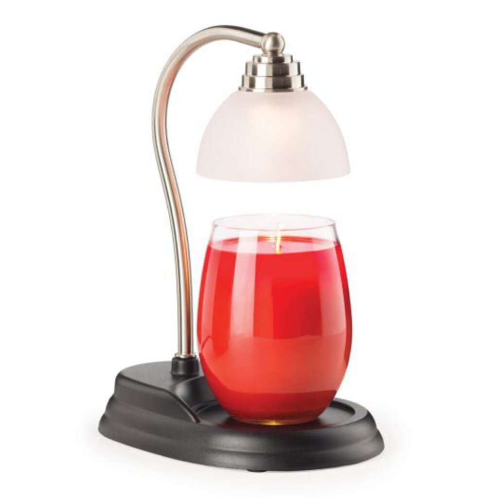 SALPP-C Aurora Candle Warmer Lamp Pewter Assembled