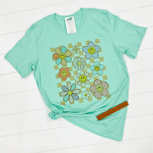 Mint Happy Flowers (S-2XL)