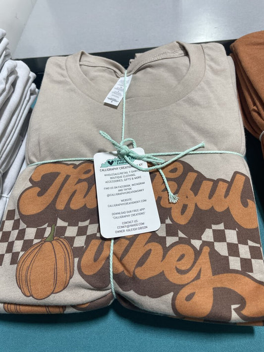 Tan Thankful Vibes (S-2XL)