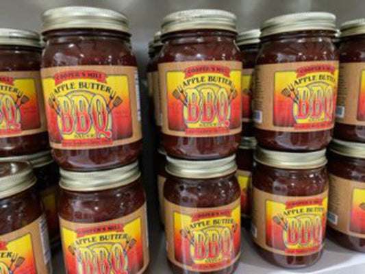 ABBBQP APPLE BUTTER BAR B QUE SAUCE - PINT