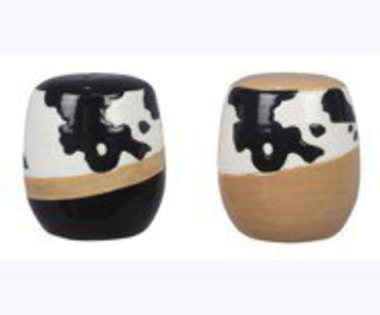 12073 Ceramic Country Salt & Pepper Shaker, 2 pcs/set