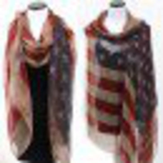 BMGSCARF VINTAGE AMERICAN FLAG SCARF