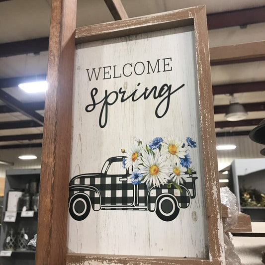 20NK014 Welcome Spring Truck Sign