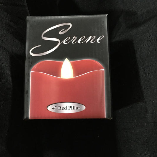 SER-4R Serene 3"x4" Red Pillar