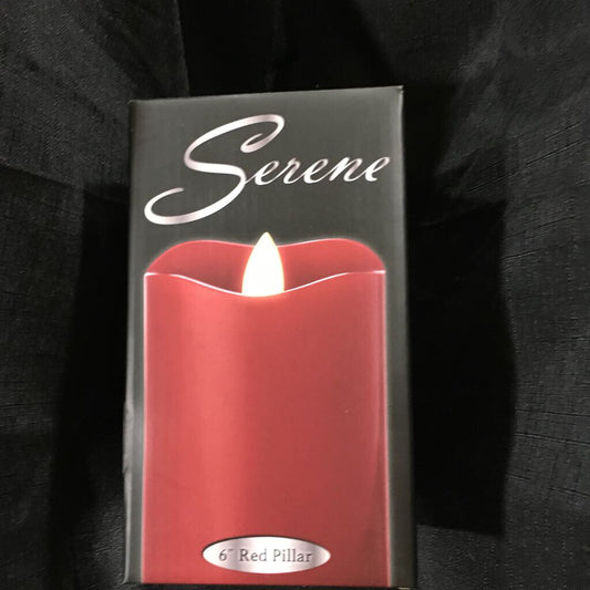 SER-6R Serene 3"x6" Red Pillar