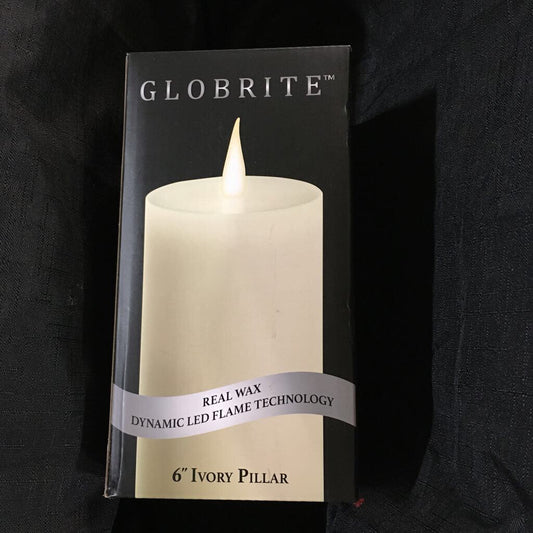 GB-6I Globrite 6" Ivory Pillar Candle