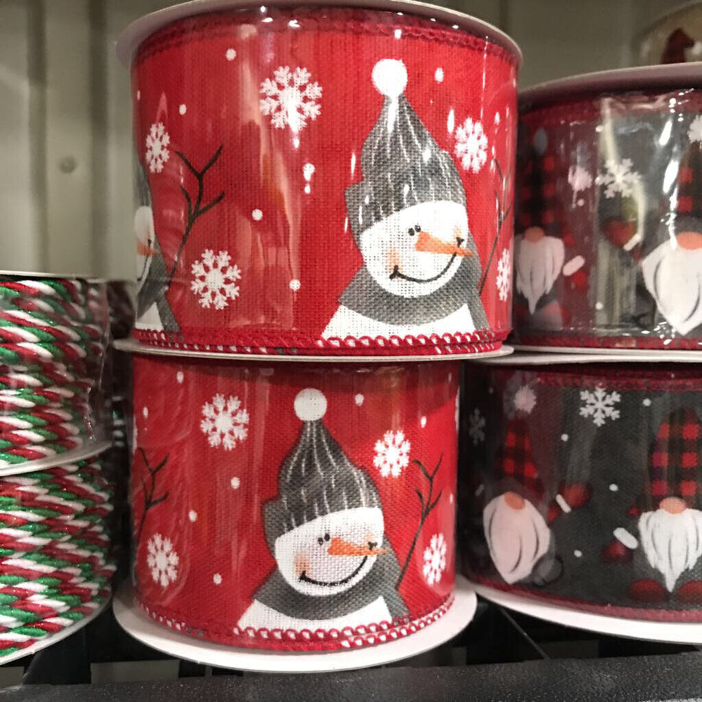 71059-40-51 RED LINEN/CUTEST SNOWMAN