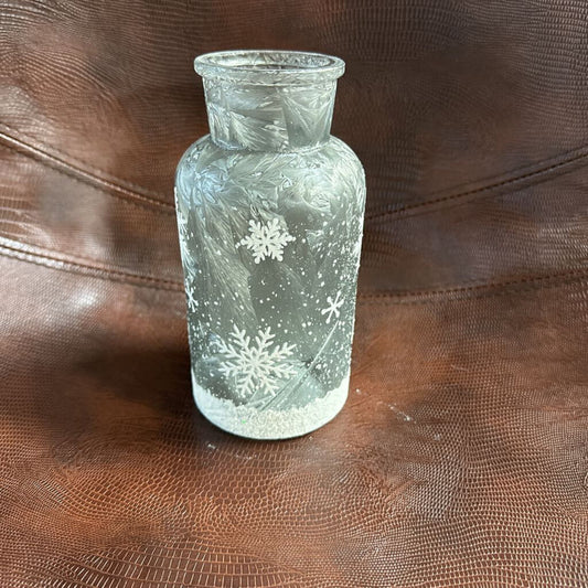 TGX89186 6.5" Snowflake Icy Jar