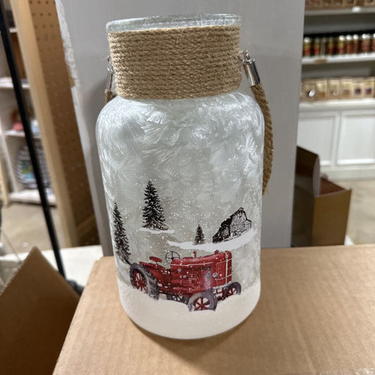 GXS13590 Tractor Glass Jar - 5.5 x 10 in