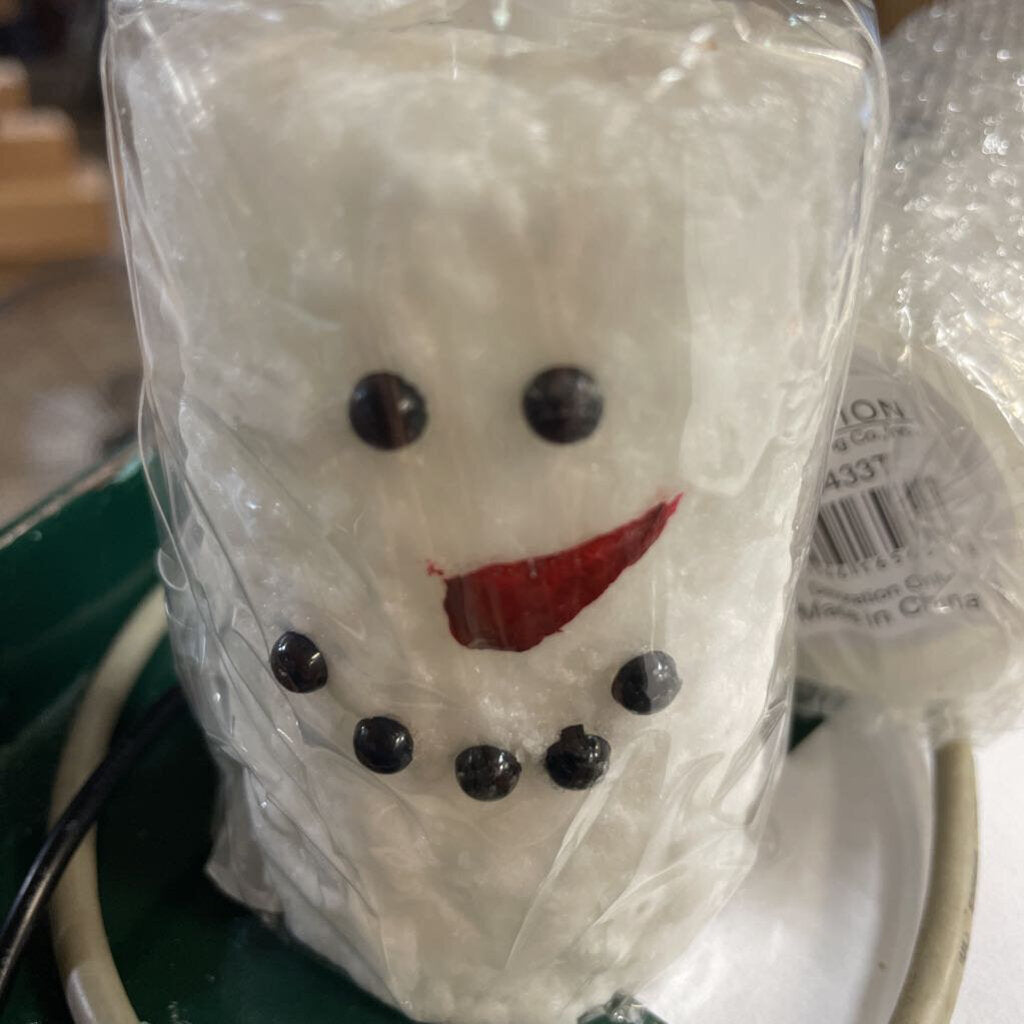 LXS09433T 3" Snowman Candle