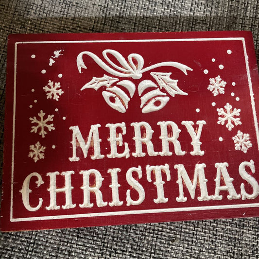 MXF26635 Merry Christmas Block Sign