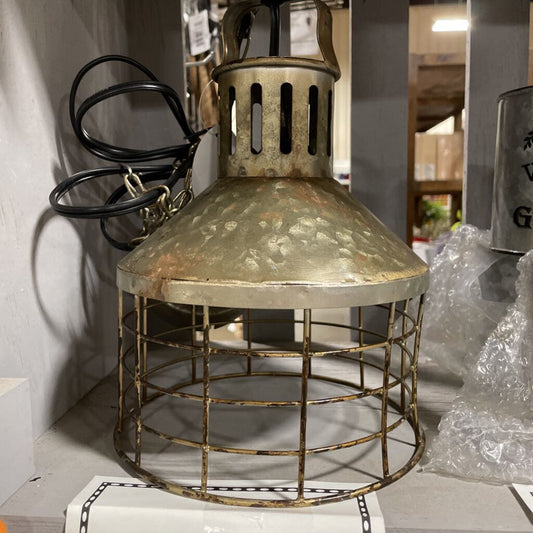 17A902 HANGING ROUND CAGE LIGHT