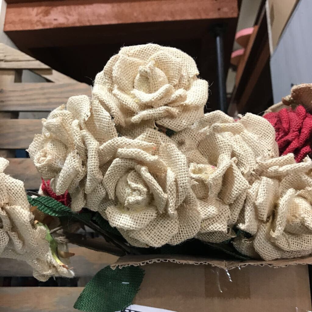 XPR13182 CREAM BURLAP ROSE