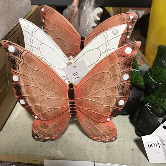 RAF41411-3A Apricot Resin Butterfly Stand