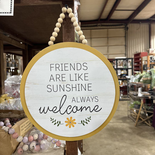 NK2A358 Friends Welcome Round Hanger